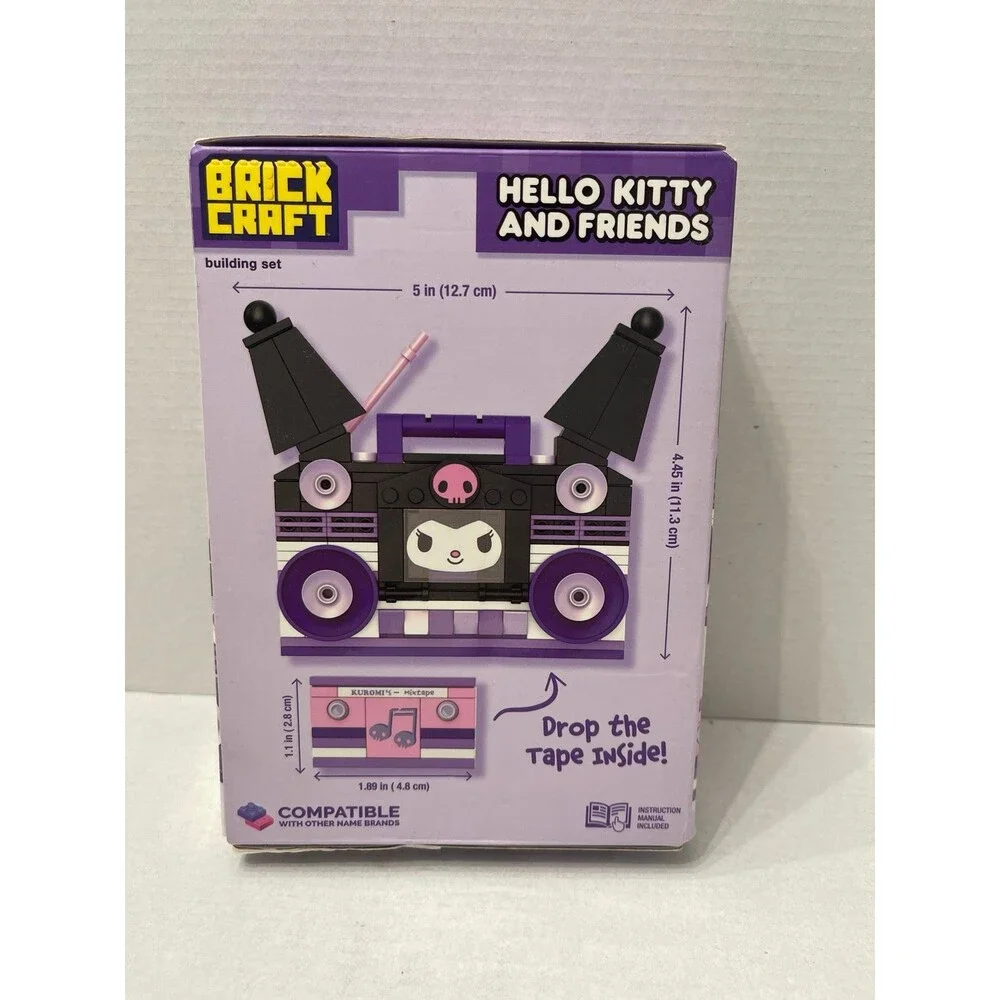 Brickcraft Hello Kitty and Friends Kuromi Boombox Building Set 142 PCS New